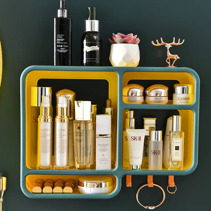 WALL MOUNTED MAKEUP HOLDER – SPACE EFFICIENT DESIGN