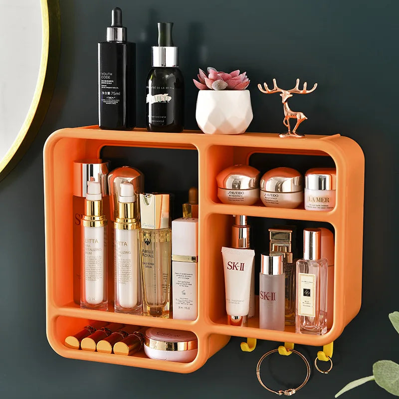 WALL MOUNTED MAKEUP HOLDER – SPACE EFFICIENT DESIGN