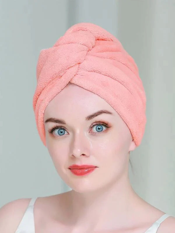 AFTER SHOWER HAIR DRYING TOWEL CAPS