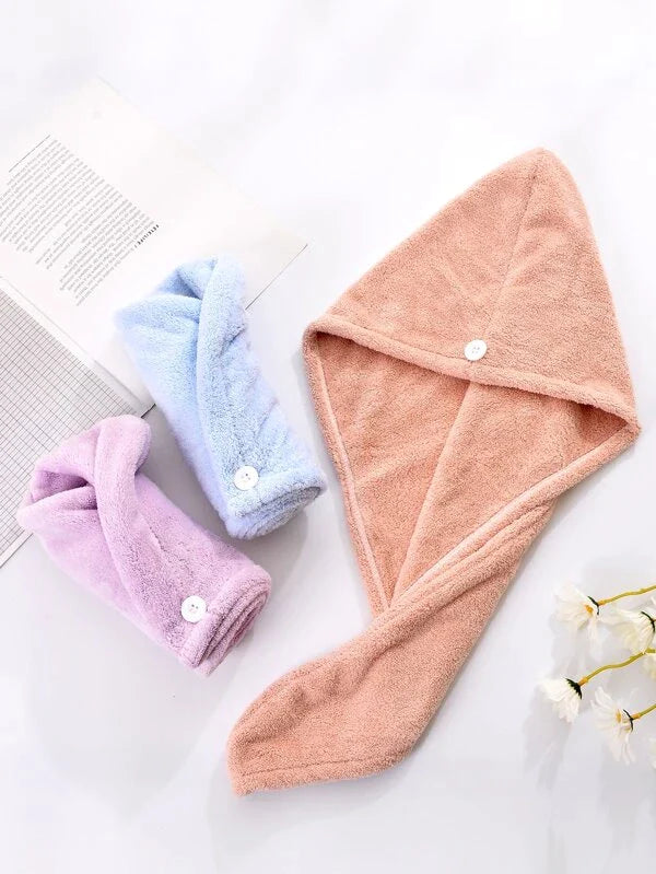 AFTER SHOWER HAIR DRYING TOWEL CAPS