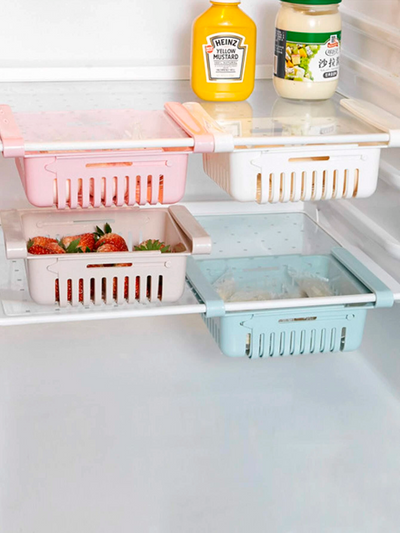 REFRIGERATOR EXPANDABLE STORAGE RACKS