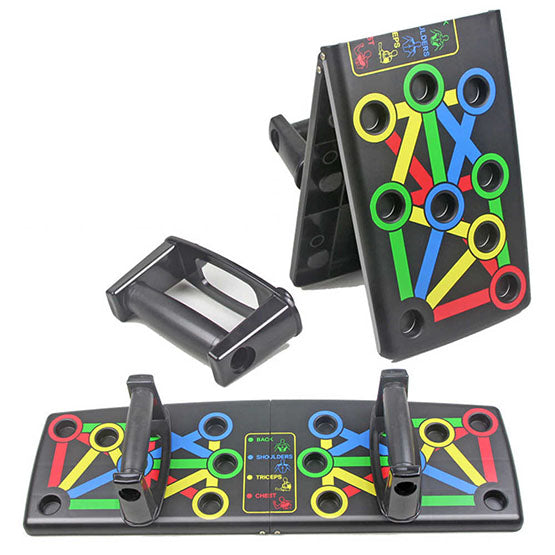 FOLDABLE 9-IN-1 PUSH UPS BOARD