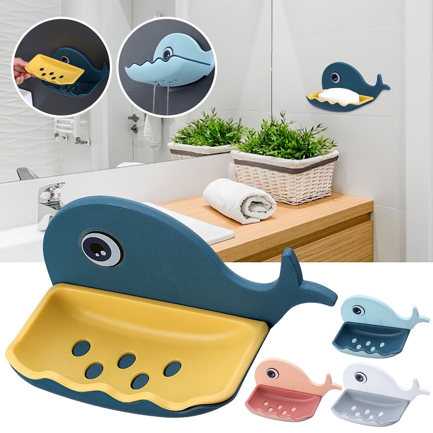 WHALE SHAPED SOAP HOLDER